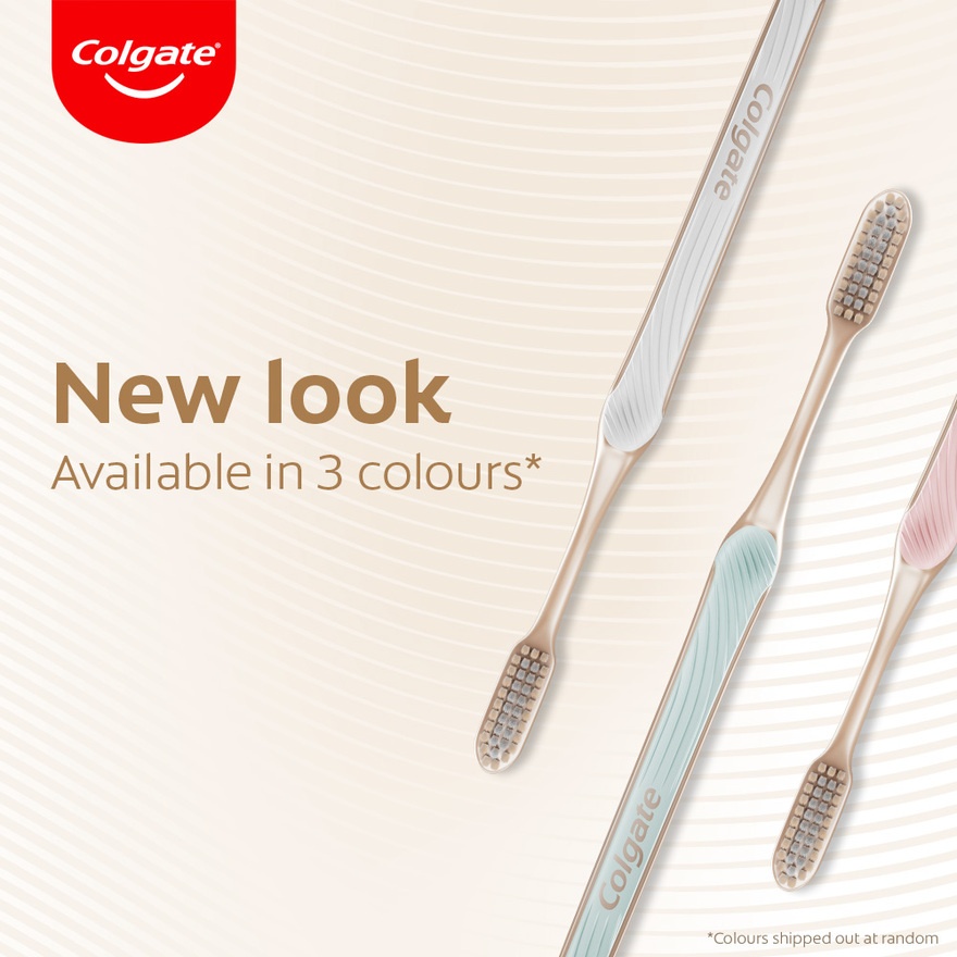 Colgate SlimSoft Charcoal Gold Toothbrush Valuepack 3s (Ultra Soft) image