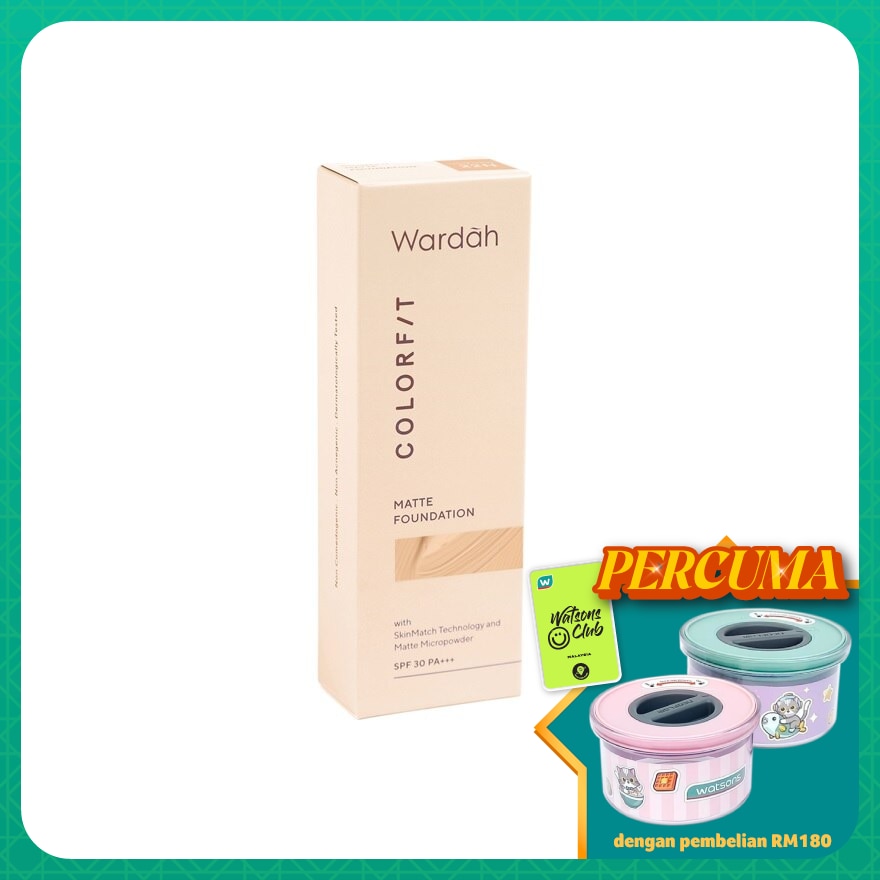 WARDAH Clrfit Matte Foundation 22N Light Ivory