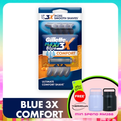 GILLETTE - Blue3X Comfort Disposable Razor 4s