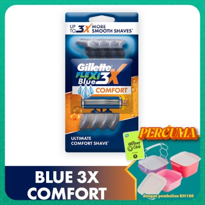 GILLETTE - Blue3X Comfort Disposable Razor 4s