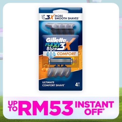 GILLETTE Blue3X Comfort Disposable Razor 4s