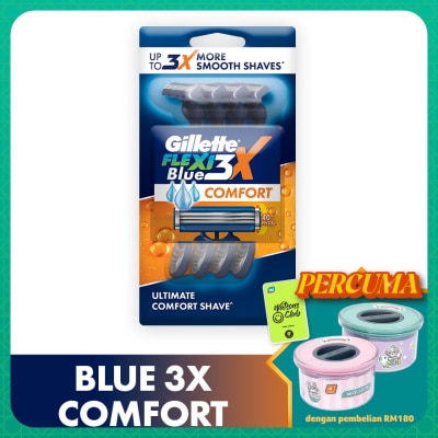GILLETTE Blue3X Comfort Disposable Razor 4s