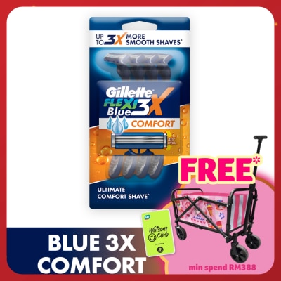 GILLETTE Blue3X Comfort Disposable Razor 4s