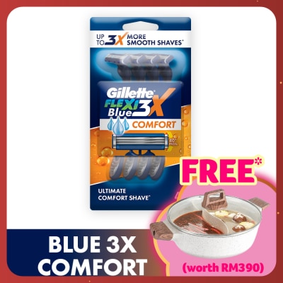 GILLETTE Blue3X Comfort Disposable Razor 4s