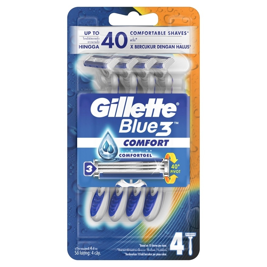 Blue3 Comfort Sensitive Disposable Razor 4's