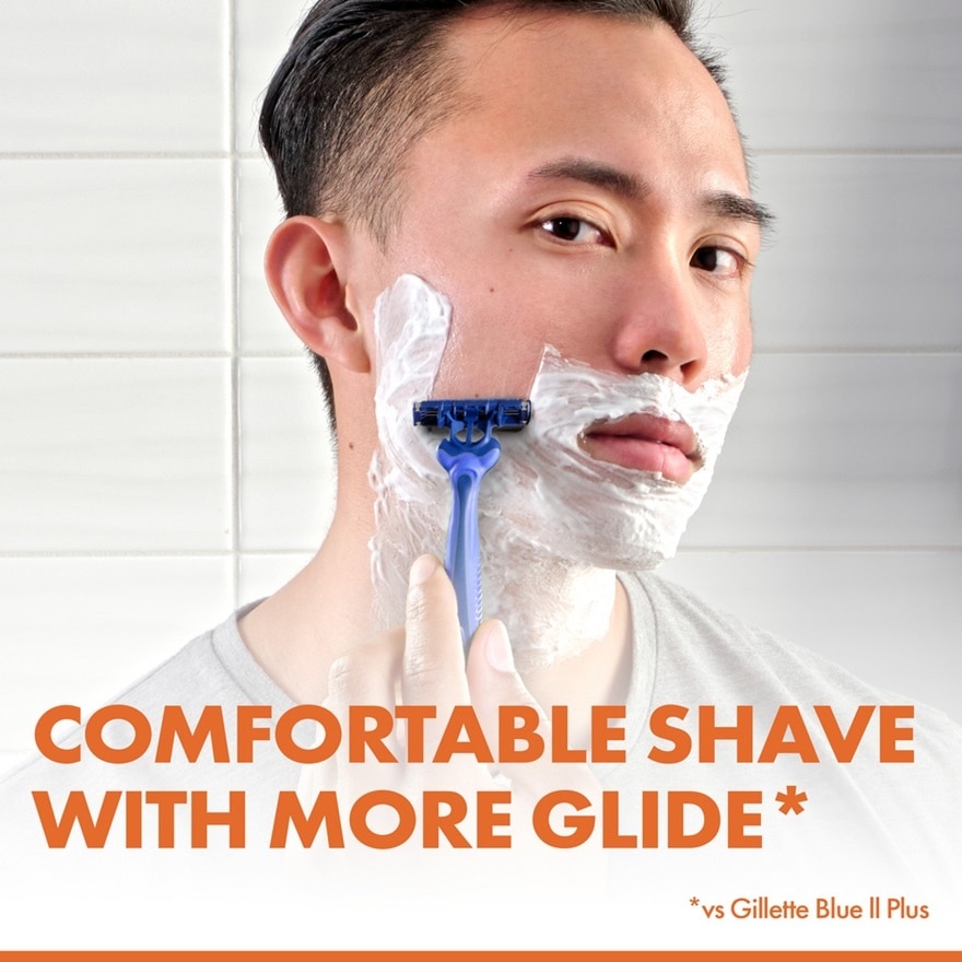 Blue3X Comfort Disposable Razor 4s