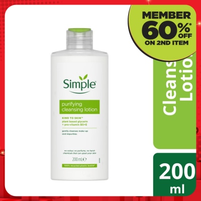 SIMPLE Kind to Skin Putifying Cleansing Lotion 200ml