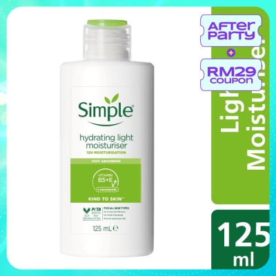 SIMPLE Kind to Skin Hydrating Light Moisturiser 125ml