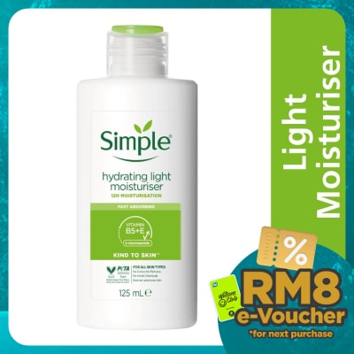 SIMPLE Kind to Skin Hydrating Light Moisturiser 125ml