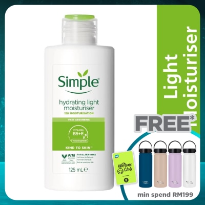 SIMPLE Kind to Skin Hydrating Light Moisturiser 125ml