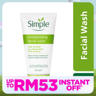SIMPLE Kind to Skin Moisturising Foaming Wash 150ml