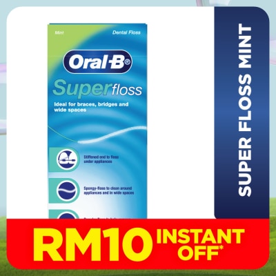 ORAL-B Super Floss Dental Floss Mint 50S
