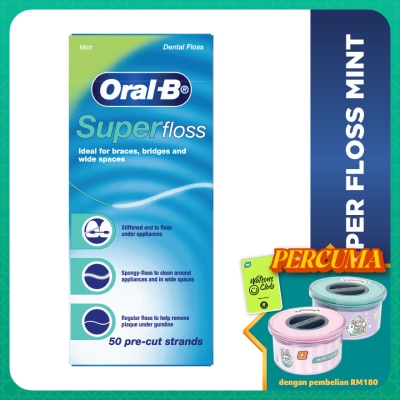 ORAL-B Super Floss Dental Floss Mint 50S