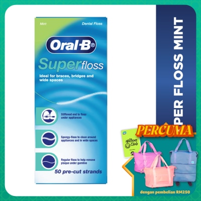 ORAL-B Super Floss Dental Floss Mint 50S