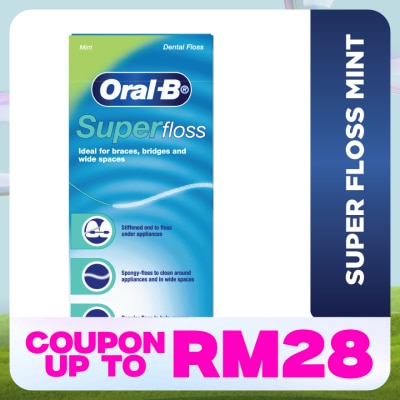 ORAL-B Super Floss Dental Floss Mint 50S