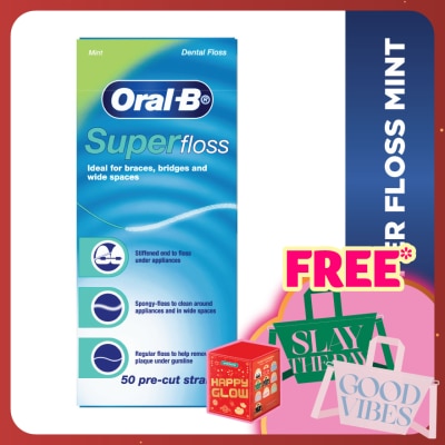 ORAL-B Super Floss Dental Floss Mint 50S