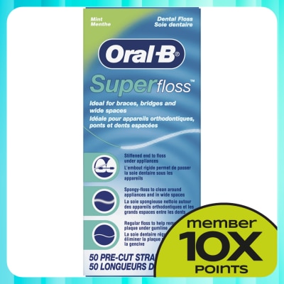 ORAL-B Super Floss Dental Floss Mint 50S