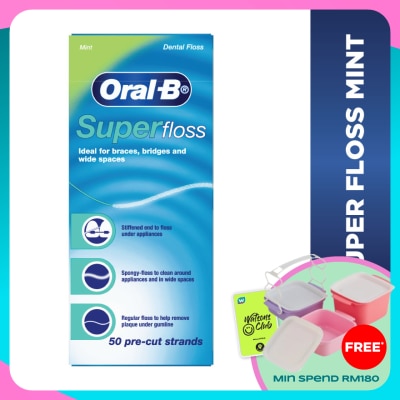 ORAL-B Super Floss Dental Floss Mint 50S
