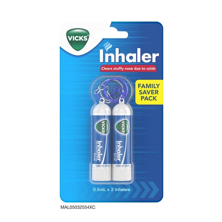 Twin Inhaler Nasal Decongestant Keychain 0.5ml