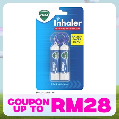 VICKS Twin Inhaler Nasal Decongestant Keychain 0.5ml