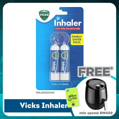 VICKS Twin Inhaler Nasal Decongestant Keychain 0.5ml