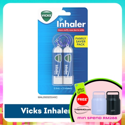 VICKS - Twin Inhaler Nasal Decongestant Keychain 0.5ml