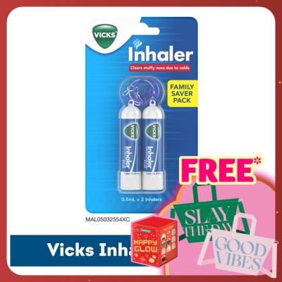 VICKS Twin Inhaler Nasal Decongestant Keychain 0.5ml