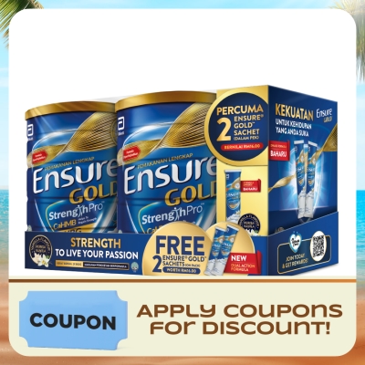 ENSURE - Vanilla 800Gx2&nbsp;Foc 2s Van Adult Complete & Balanced Nutrition