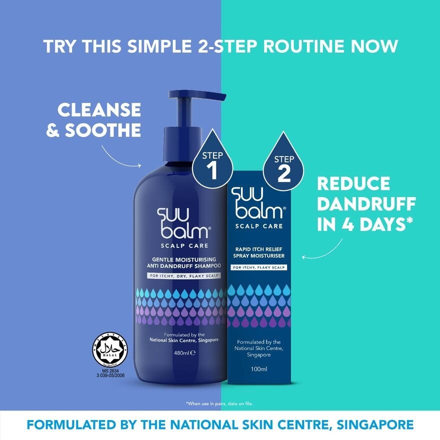 Gentle Moisturising Anti Dandruff Shampoo 480ml