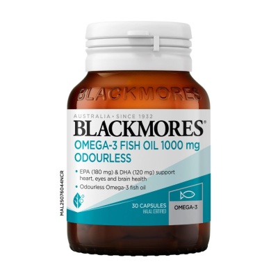 BLACKMORES - Omega-3 Fish Oil 1000mg Odourless 30s image