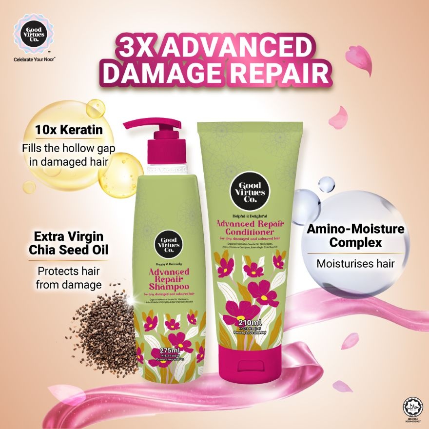 Advanced Repair Shampoo For dry, damaged and coloured hair