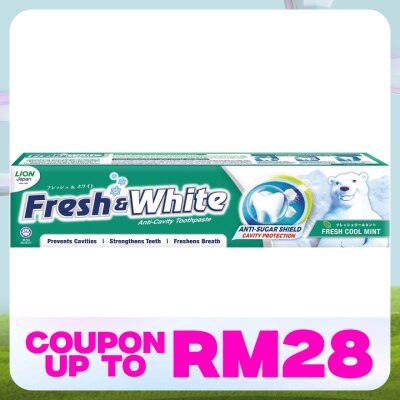 FRESH & WHITE Toothpaste Regular 160gm (Extra Cool Mint)