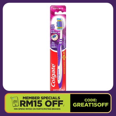 COLGATE Zigzag Toothbrush Soft 1's