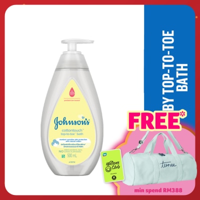 JOHNSON'S Baby Cotton Touch Top To Toe Bath 500ml