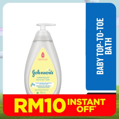 JOHNSON'S Baby Cotton Touch Top To Toe Bath 500ml