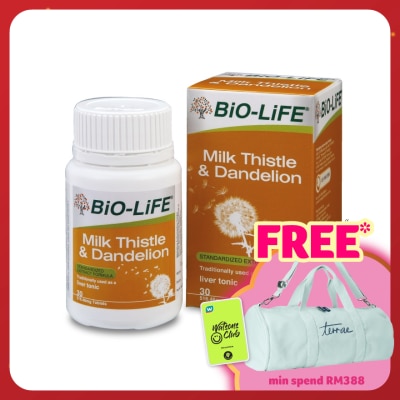 BIO-LIFE Milk Thistle & Dandelion 30's