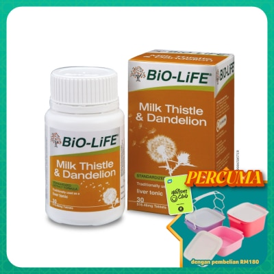 BIO-LIFE - Milk Thistle & Dandelion 30's