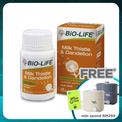 BIO-LIFE Milk Thistle & Dandelion 30's