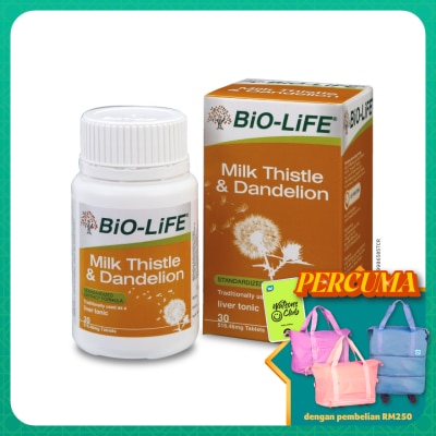 BIO-LIFE - Milk Thistle & Dandelion 30's