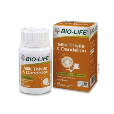 BIO-LIFE Milk Thistle & Dandelion 30's