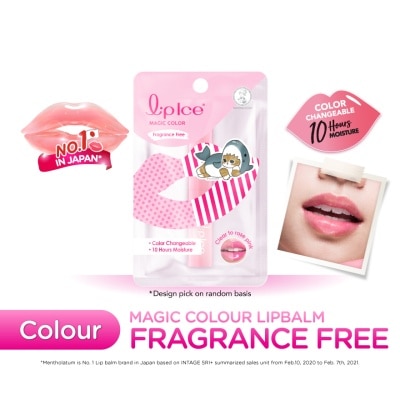 MENTHOLATUM LIPCARE - Magic Color (Mofusand) Rose Pink Fragrance Free 2g (Design pick on random basis)
