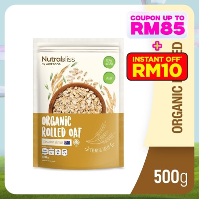 NUTRABLISS BY WATSONS Organic Rolled Oat 500g (100% Natural)