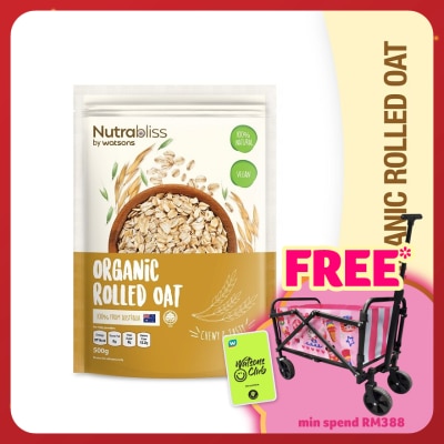 NUTRABLISS BY WATSONS Organic Rolled Oat 500g (100% Natural)