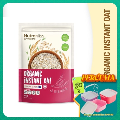 NUTRABLISS BY WATSONS - Organic Instant Oat 500g (100% Natural)