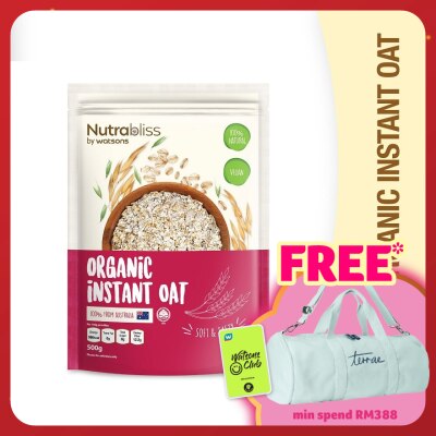 NUTRABLISS BY WATSONS Organic Instant Oat 500g (100% Natural)