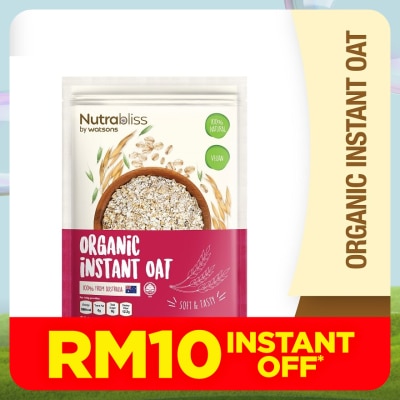 NUTRABLISS BY WATSONS Organic Instant Oat 500g (100% Natural)