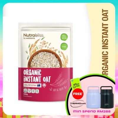 NUTRABLISS BY WATSONS - Organic Instant Oat 500g (100% Natural)