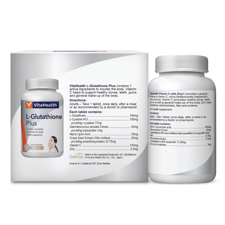 kebaikan vitahealth l glutathione plus VITAHEALTH, L-Glutathione 2x30s CD38-Induced Metabolic Dysfunction Primes