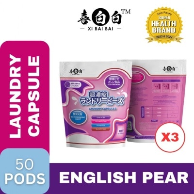 XI BAI BAI 4 In 1 Laundry Capsules 50pcs x 3