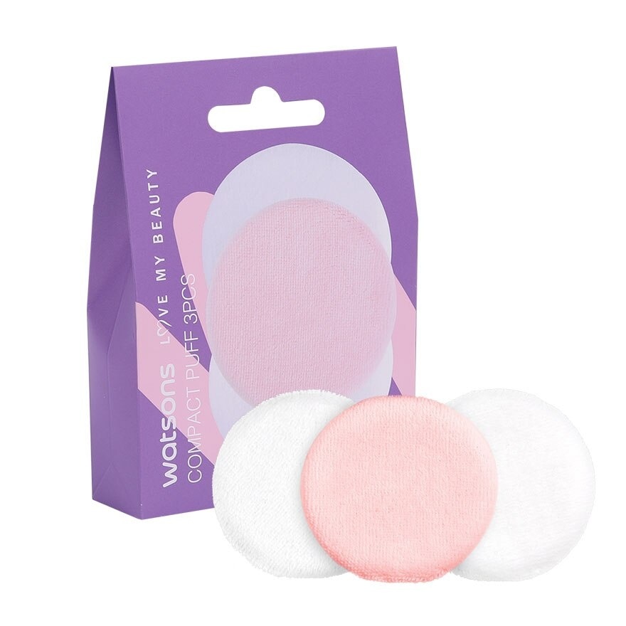 Beauty Acc Compact Puff 3Pcs